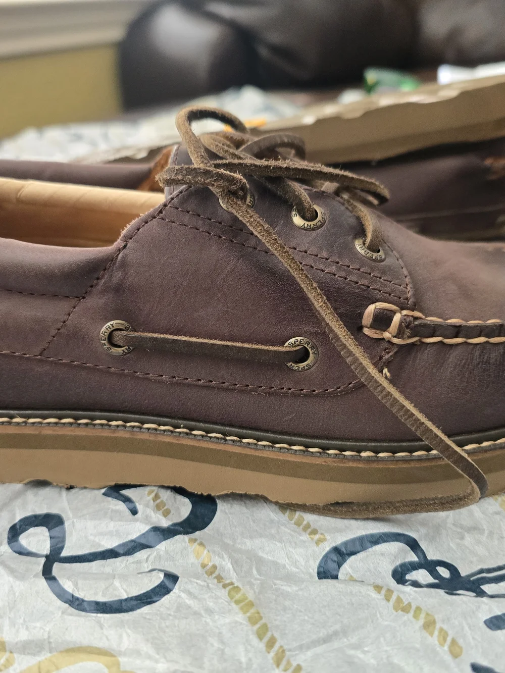Sperry Brown Leather Boat Shoe - Classic Lace-Up Men’s Deck Shoe